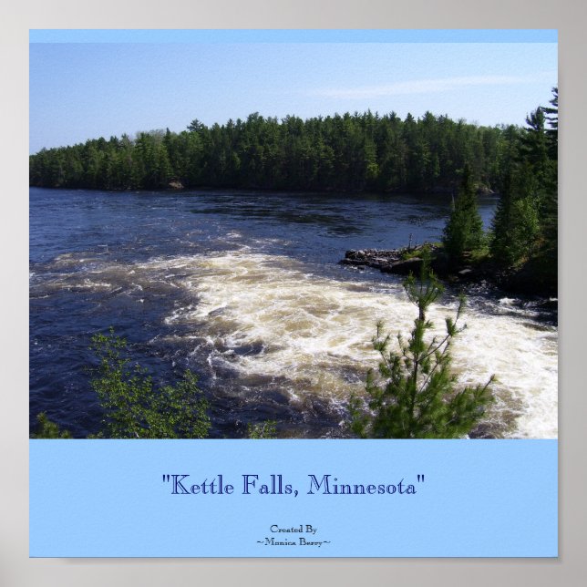 ’Kettle Falls, Minnesota’ Poster (Framsidan)