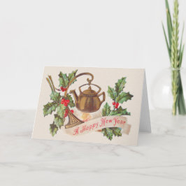 Kettle Fire Holly Helgkort