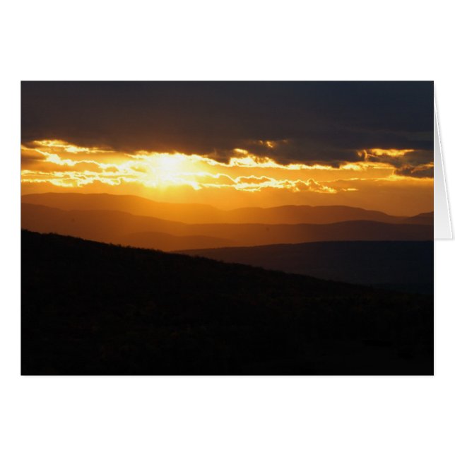 Kettle Pond Sunset Hälsningskort (Framsidan Horizontal)