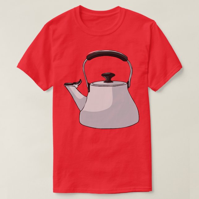 Kettle Tea Coffee Caffeine Drink T Shirt (Design framsida)