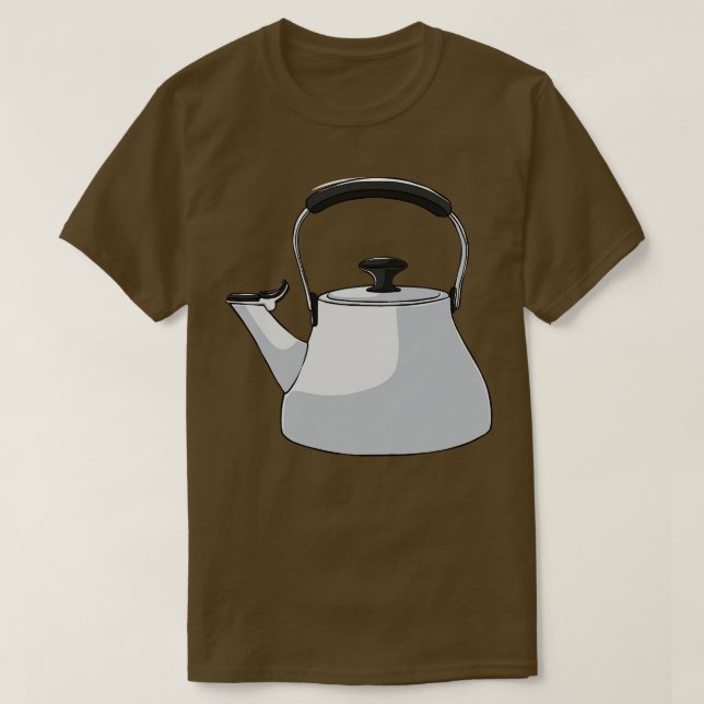 Kettle Tea Coffee Caffeine Drink T Shirt (Design framsida)