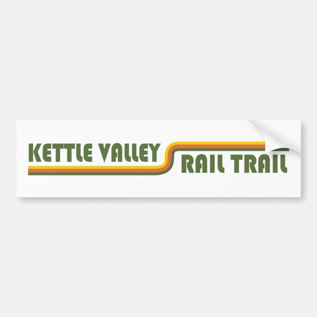 Kettle Valley Rail Trail British Columbia Bildekal (Framsidan)