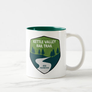 Kettle Valley Rail Trail British Columbia Två-Tonad Mugg