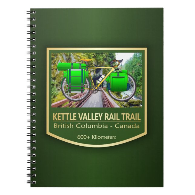 Kettle Valley Rail Trail (cykel2) Anteckningsbok (Framsidan)