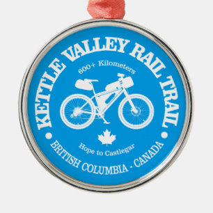 Kettle Valley Rail Trail (cykling) Julgransprydnad Metall