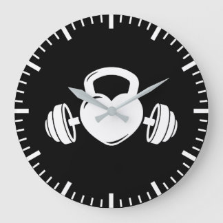 Kettlebell Barbell Kärlek - Gym Workout Motivation Stor Klocka