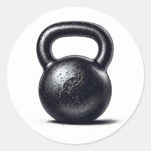 Kettlebell Fitness Personlig Träning  Runt Klistermärke