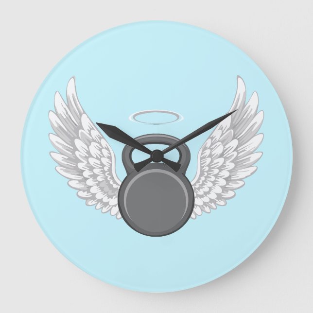 Kettlebell Heaven Stor Klocka (Framsida)