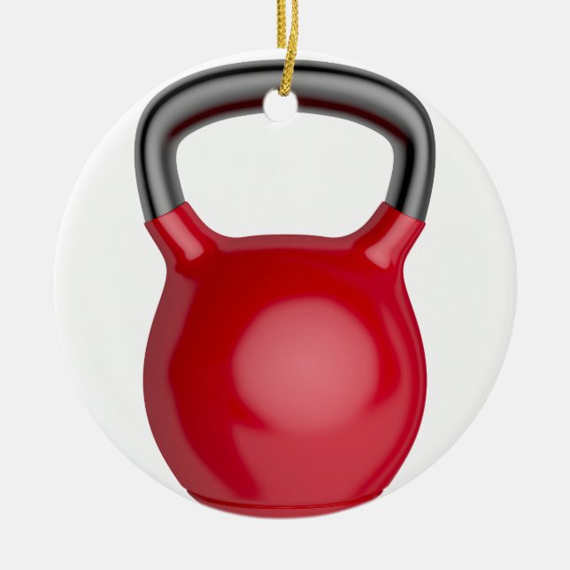 Kettlebell Julgransprydnad Keramik (Framsidan)