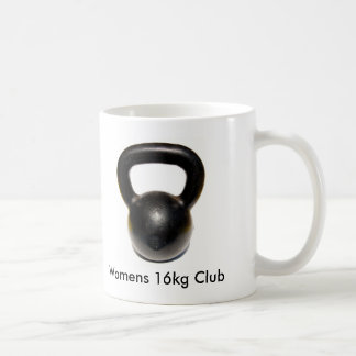 Kettlebell kvinna 16kg-klubb kaffemugg