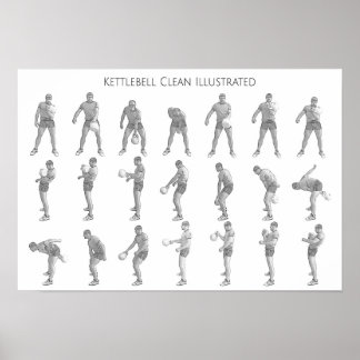 Kettlebell One Arm Clean Poster