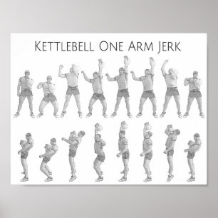 Kettlebell One Arm Idiot Poster