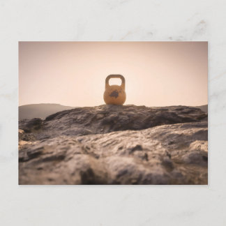 Kettlebell på det högsta berget i Spanien Vykort