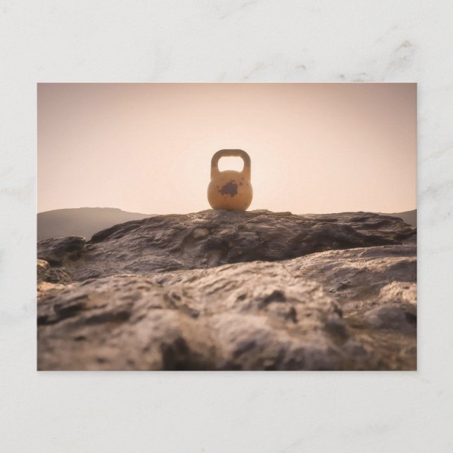 Kettlebell på det högsta berget i Spanien Vykort (Framsida)