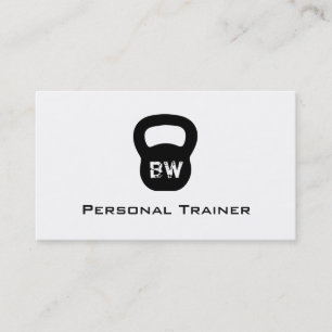 Kettlebell personlig instruktörvisitkort visitkort