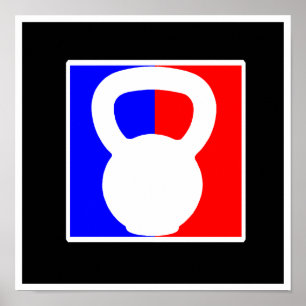 Kettlebell Pro-Logotyp Poster - "Elite Fitness" Sk