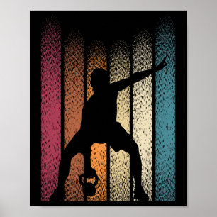 Kettlebell Retro Workout Powerlift BodyBuilder Poster