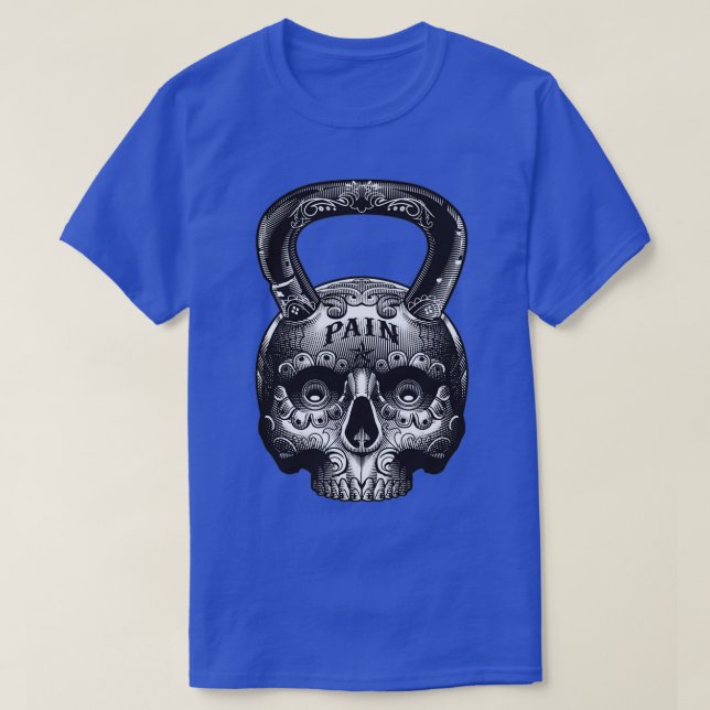 Kettlebell Skull T Shirt (Design framsida)
