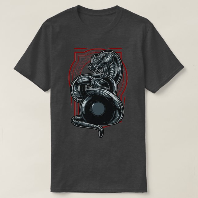 Kettlebell Snake T Shirt (Design framsida)