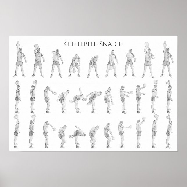 Kettlebell Snatch Poster (Framsidan)