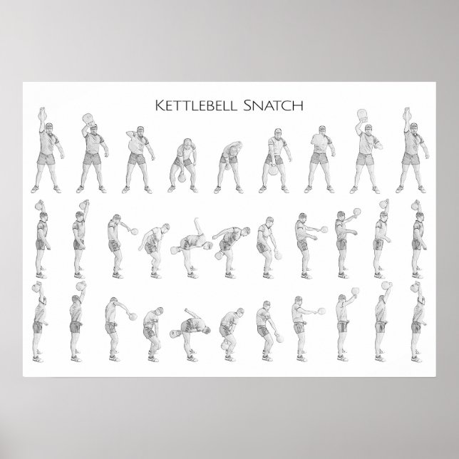 Kettlebell Snatch Poster (Framsidan)