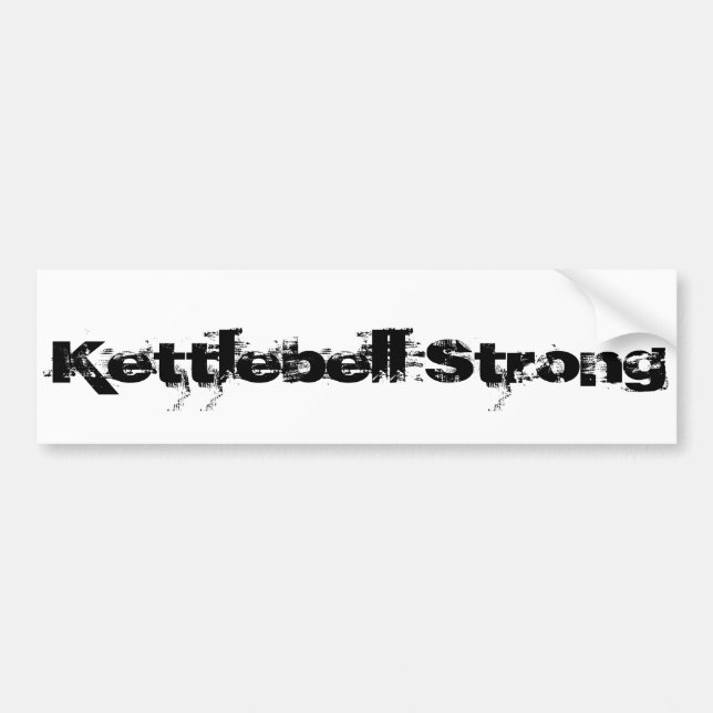 Kettlebell Stark Bumperdekal Bildekal (Framsidan)