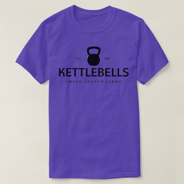 Kettlebell Swing Snatch Clean T Shirt (Design framsida)