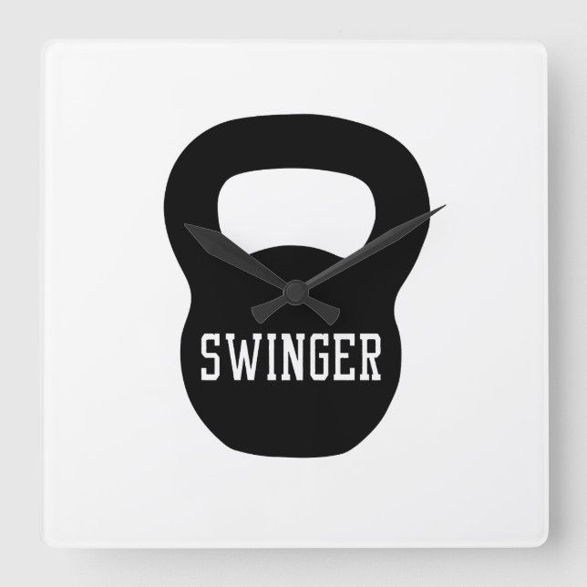 Kettlebell Swinger Fyrkantig Klocka (Framsida)