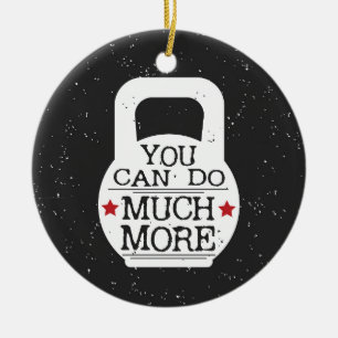 Kettlebell tryck - du kan göra mycket mer julgransprydnad keramik