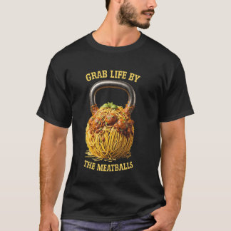 Kettlebell Workout Gym Grab Life by Meatbullarna T Shirt