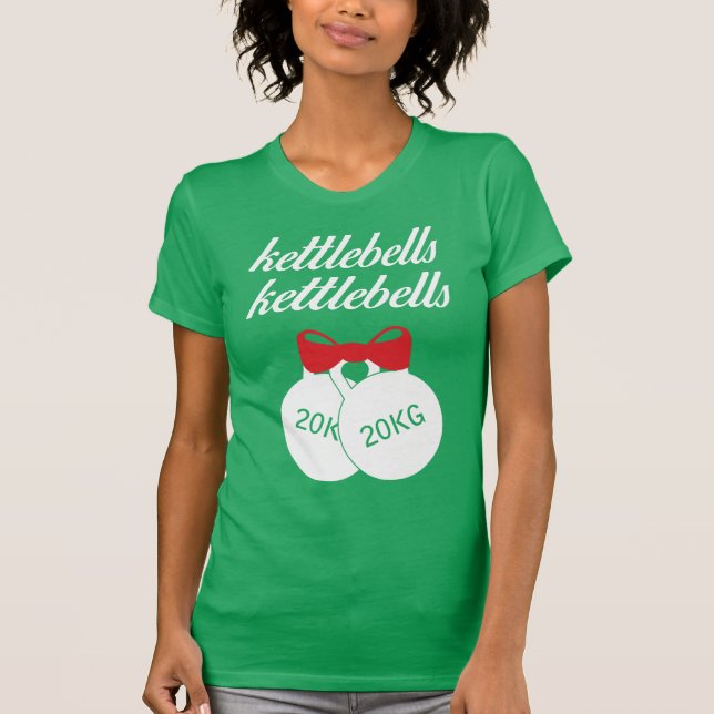 Kettlebells Kettlebells julutslagsplats T-shirt (Framsida)
