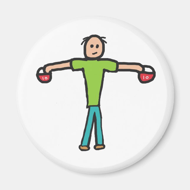 Kettlebells Magnet (Framsidan)