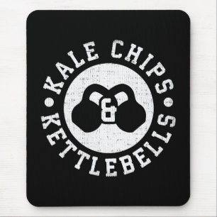 Kettlebells och Kale Chip - Funny Novelty Workout Musmatta