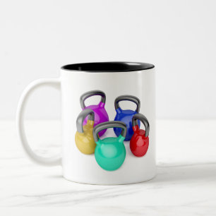 Kettlebells Två-Tonad Mugg