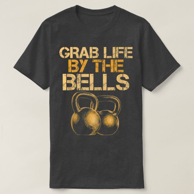 Kettlebells Workout Gym Bod, Klockor Life T Shirt (Design framsida)