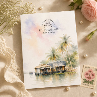 Kettuvallams - Kerala, Indien | Kustskönhet Helg Vykort