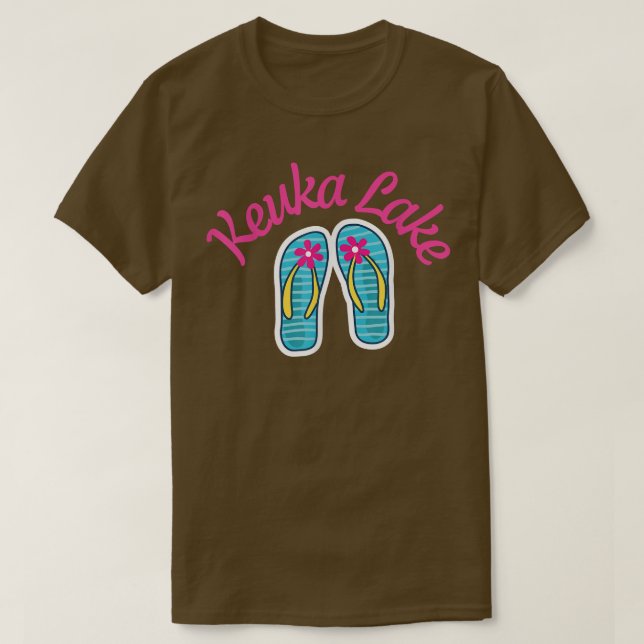 Keuka Sjö för kvinnor och flickor T Shirt (Design framsida)