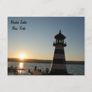 Keuka Sjö fyr vykort