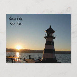 Keuka Sjö fyr vykort