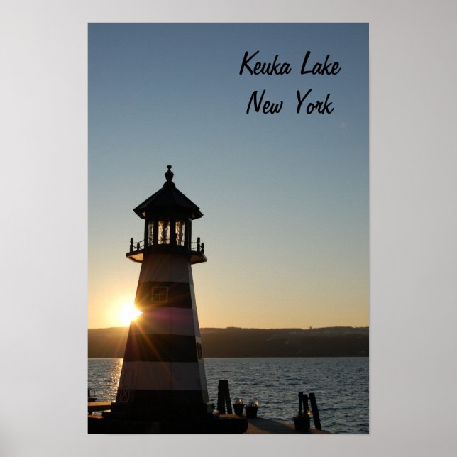 Keuka Sjö Lighthouse Poster (Framsidan)