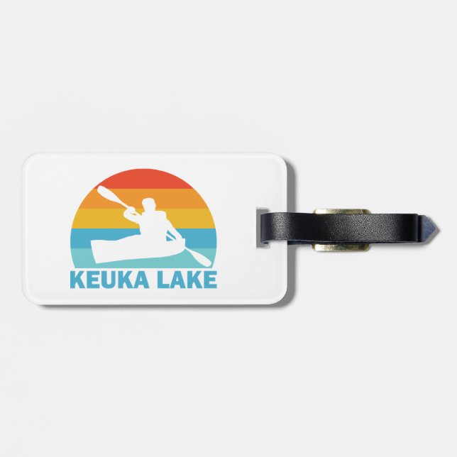 Keuka Sjö New York Kayak Bagagebricka (Baksida Vågrät)