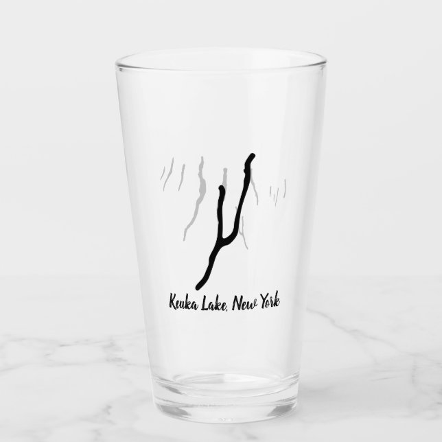 Keuka Sjö, NY Beverage Glass Glaskopp (Framsida)