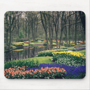 Keukenhof en blom- bankett musmatta