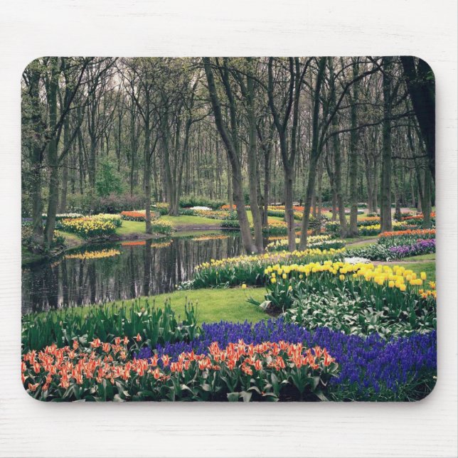 Keukenhof en blom- bankett musmatta (Framsidan)