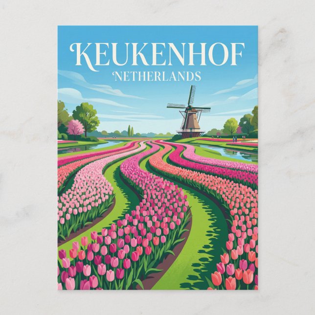 Keukenhof Nederländerna Vykort (Framsida)