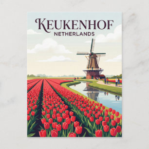 Keukenhof-trädgårdarna Nederländerna Vykort