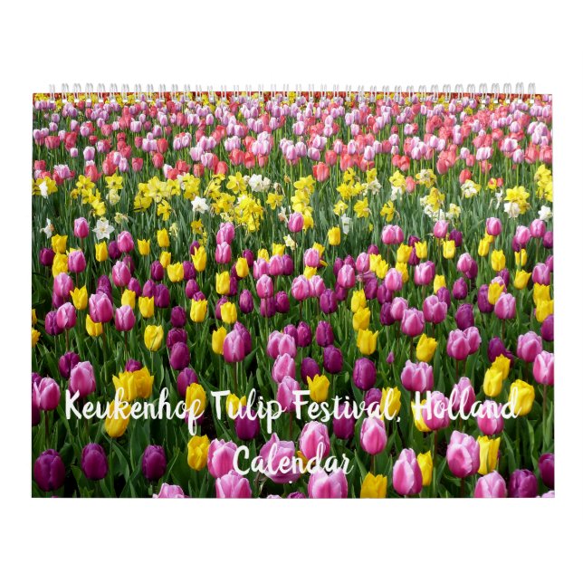 Keukenhof Tulip Festival, Nederländerna - 2019 års Kalender (Omslag)