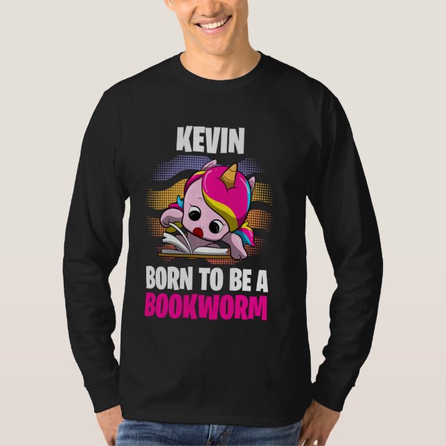 Kevin Born som bokmask Personlig T Shirt (Framsida)