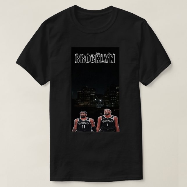 Kevin Durant Kyrie Irving Brooklyn Nets T Shirt (Design framsida)