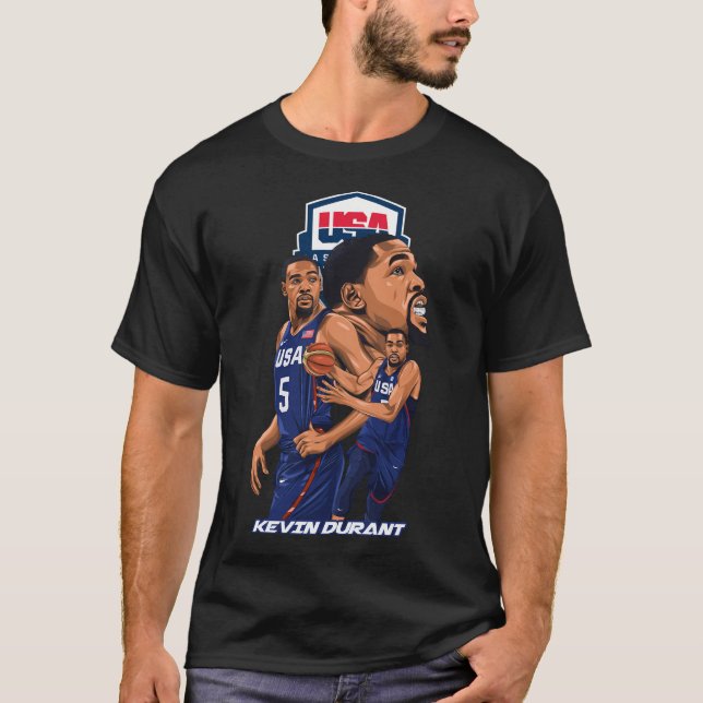 Kevin Durant Usa T Shirt (Framsida)